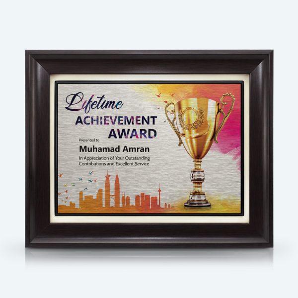 7" X 9" Lifetime Achievement Award