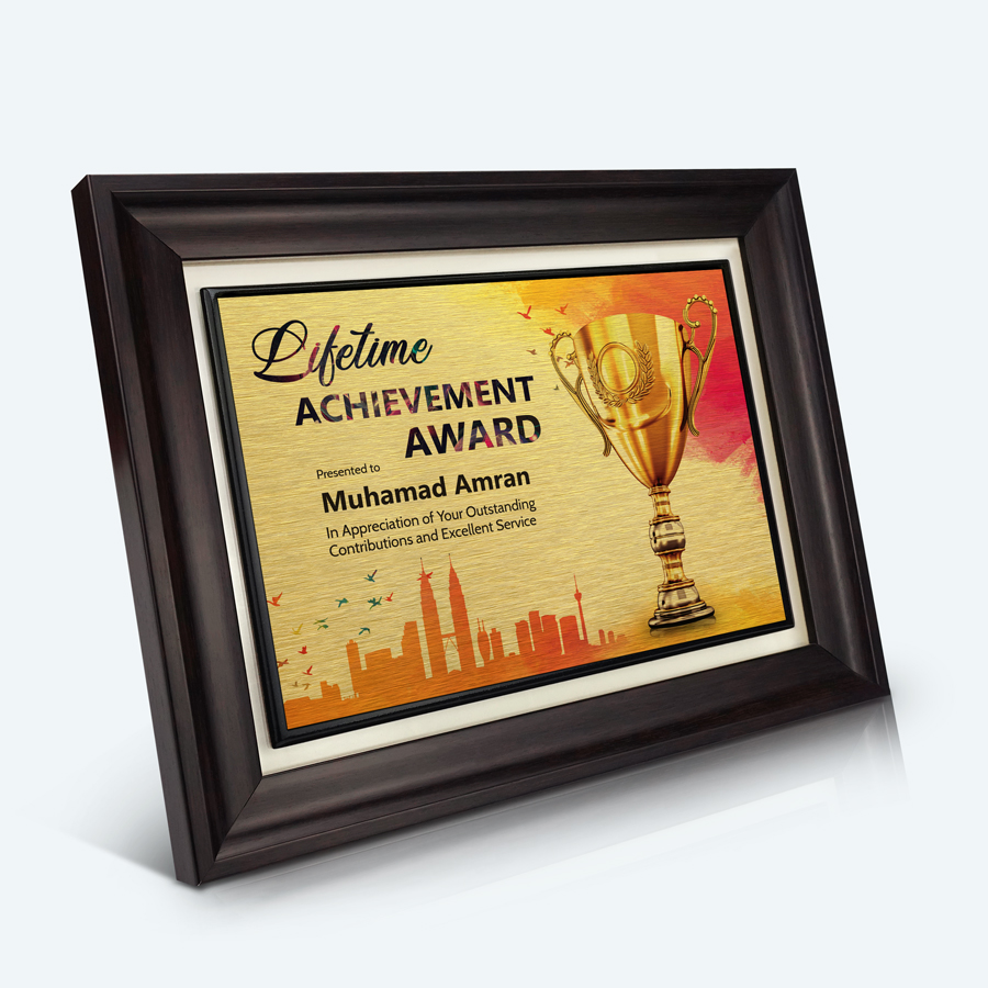 7" X 9" Lifetime Achievement Award - Image 3
