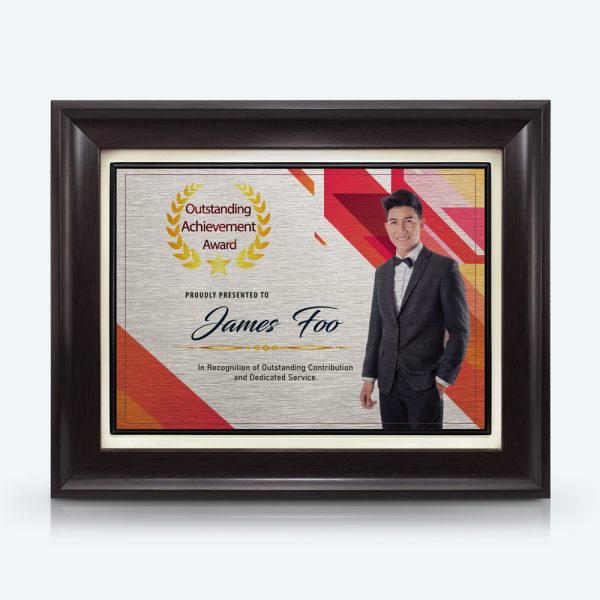 9" X 11" Outstanding Achievement Award Malaysia