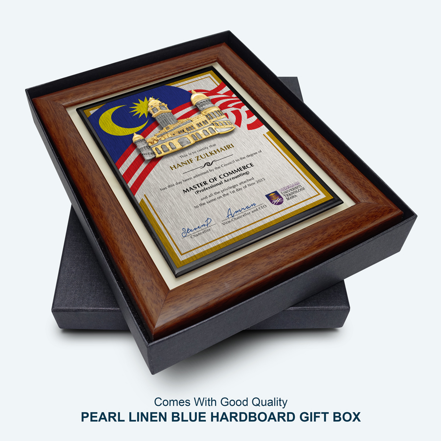 University Graduation Plaque - Pewter Sultan Abdul Samad Building - Image 4