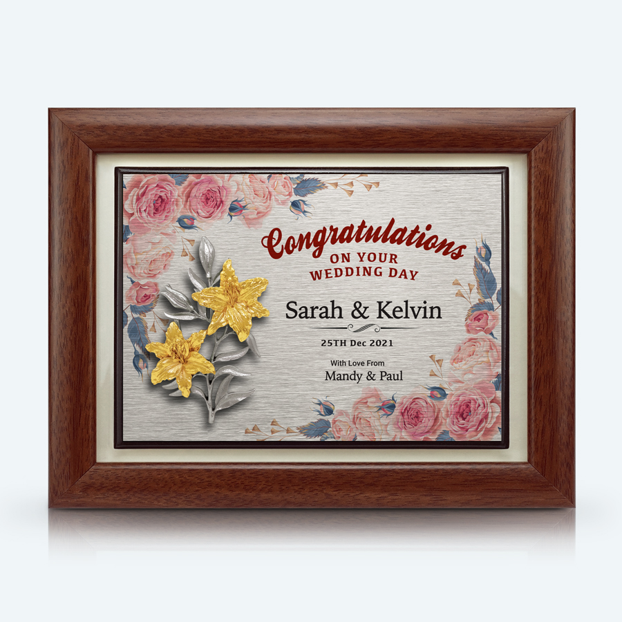 Congratulations Gifts - Pewter Lily Flower