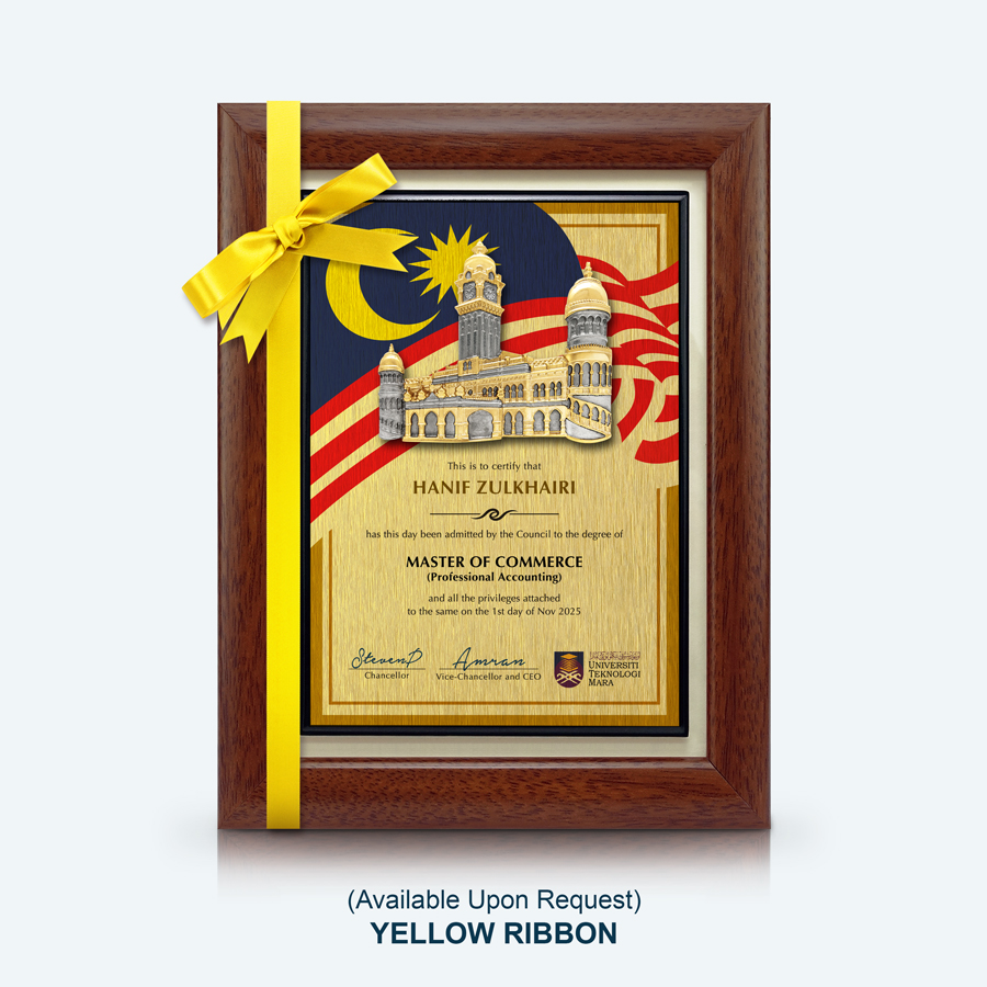 University Graduation Plaque - Pewter Sultan Abdul Samad Building - Image 3