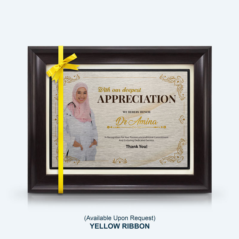 9" X 11" Frontliners Appreciation Award Plaque - Image 3