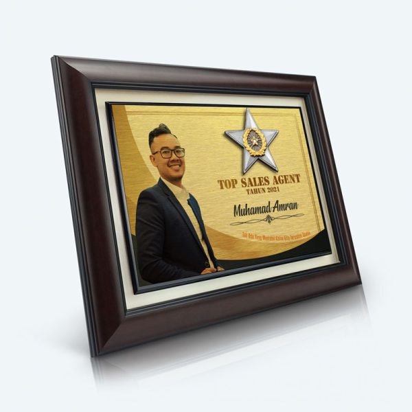Top Sales Award - Gold Plated Pewter Star Awards With Crystal Signature Plus - Image 2