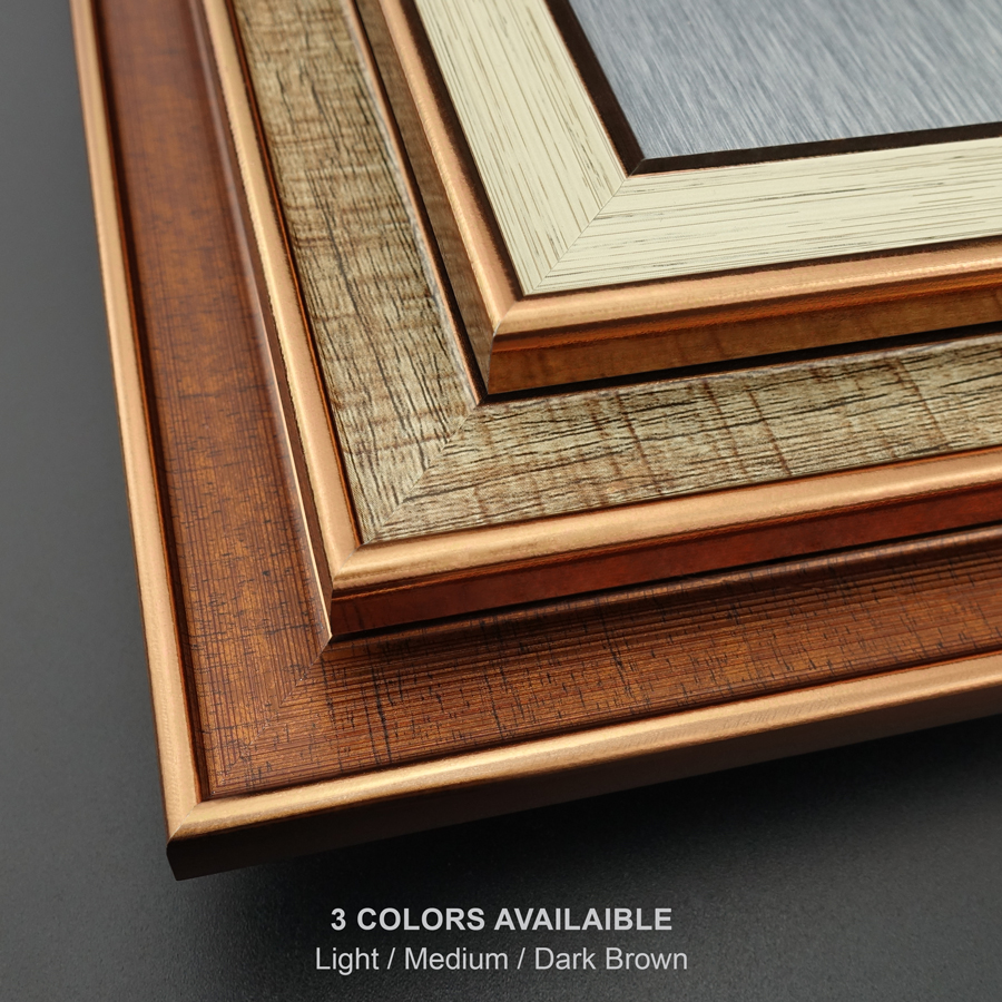 Personalized A4 Certificate Frame (Dark Brown) With Gold Plated Pewter - Kuala Lumpur Landmark - Image 4