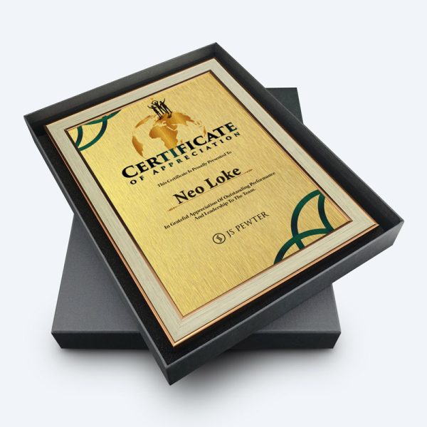 Personalized A4 Certificate Frame (Light Brown) - Image 2