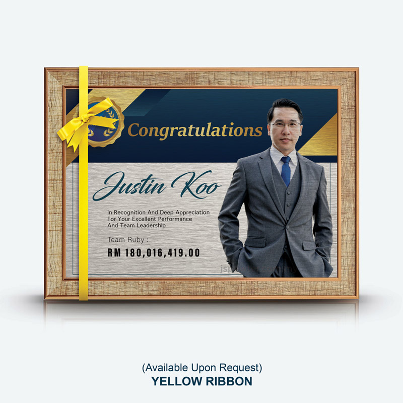 Personalized A4 Certificate Frame (Medium Brown) - Image 2