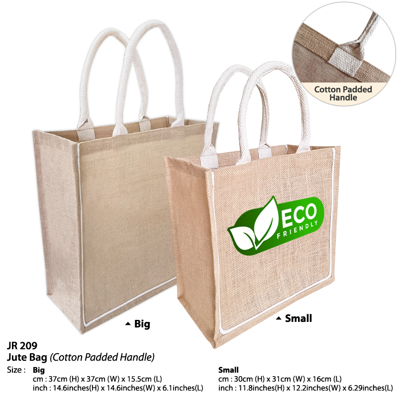 Jute Bag (Cotton Padded Handle)