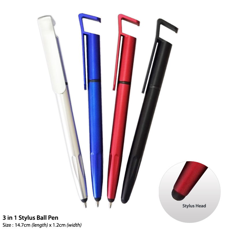 3 in 1 Stylus Ball Pen