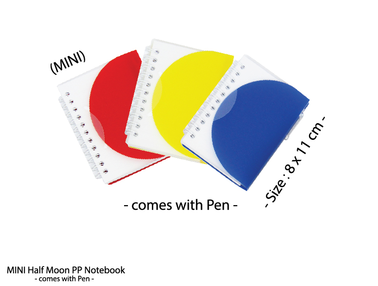 Mini Half Moon PP Notebook