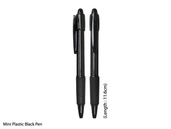 Mini Plastic Black Pen