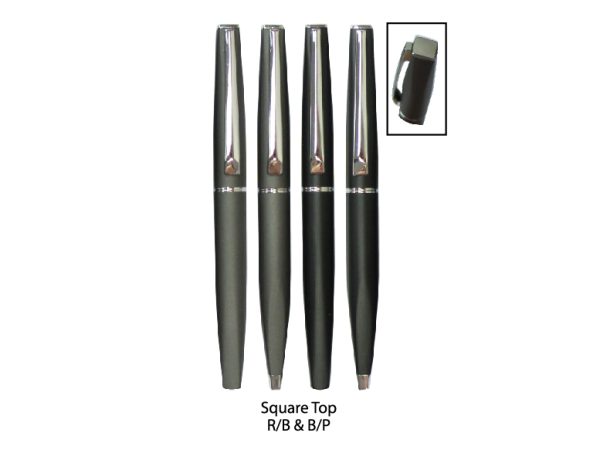 Square Top Roller Ball & Ball Pen