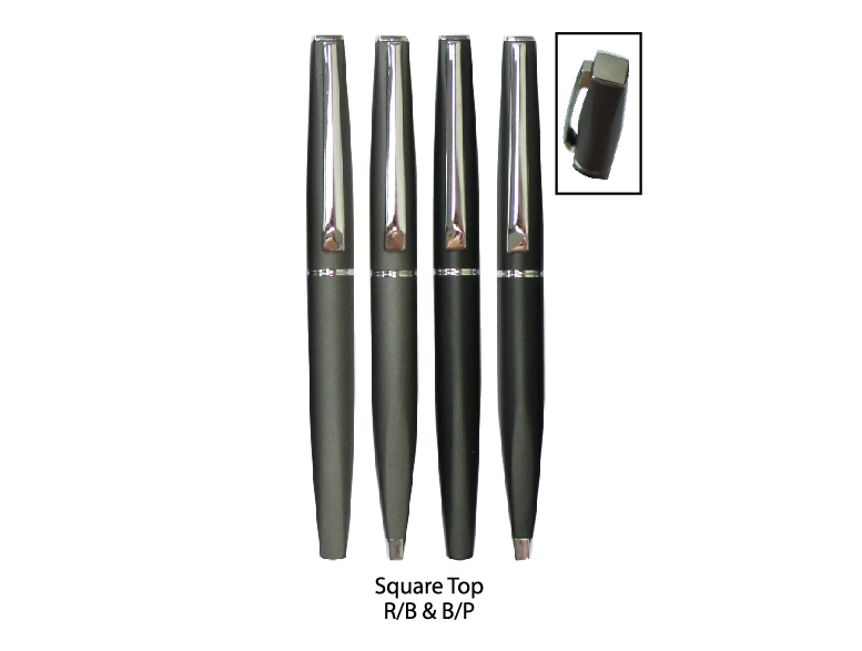 Square Top Roller Ball & Ball Pen