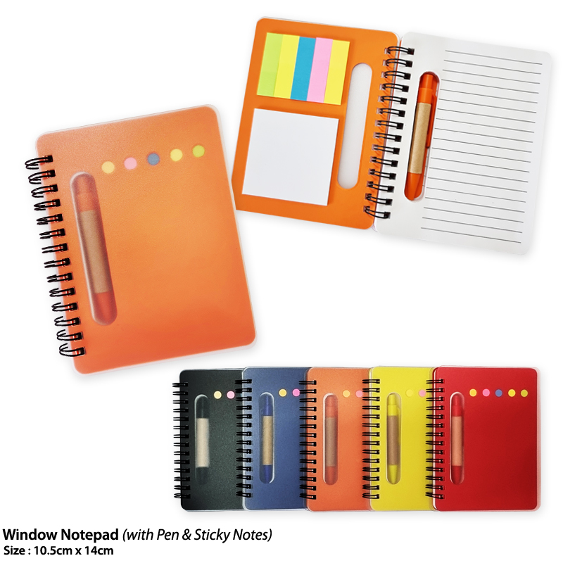 Window Notepad - with Pen & Sticky Notes