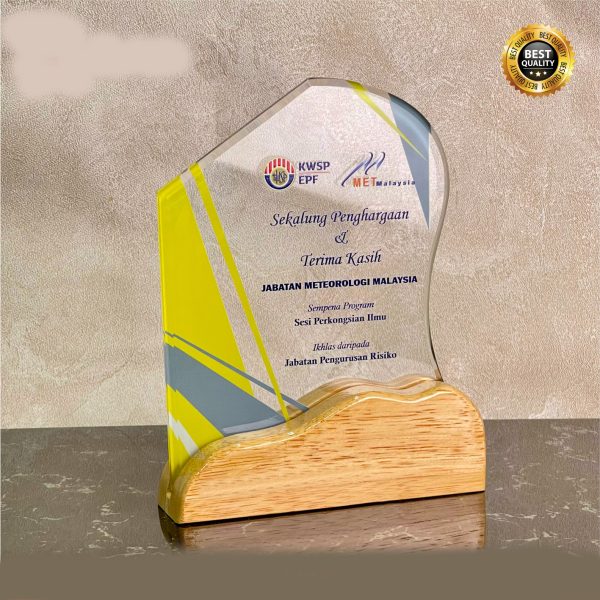 Exclusive Wooden Crystal Plaque