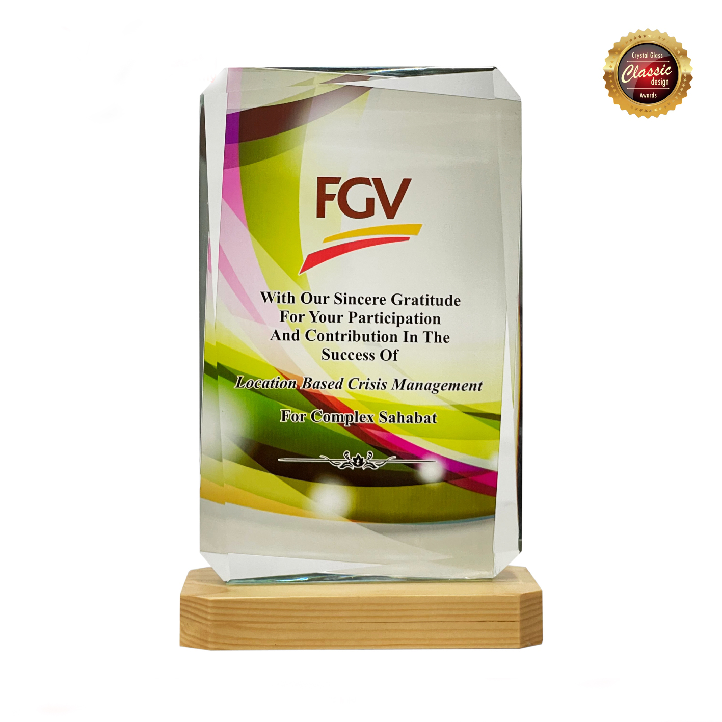 Exclusive Crystal Plaque