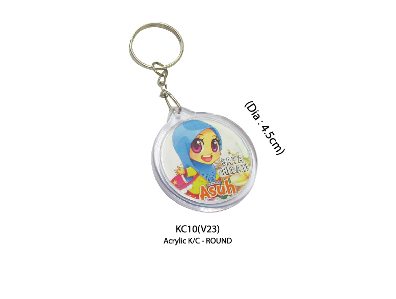 Acrylic Keychain - Round