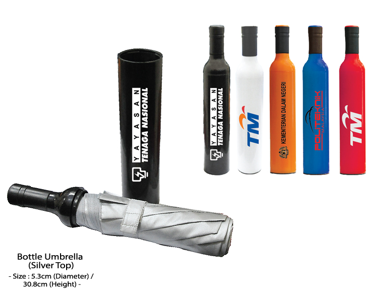 Bottle Umbrella (Silver Top)