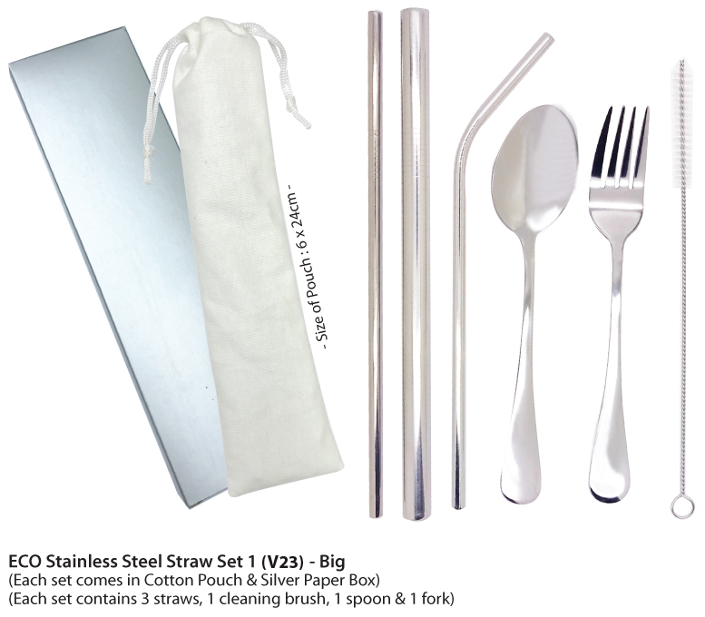 ECO Stainless Steel Straw Set 1 - Big
