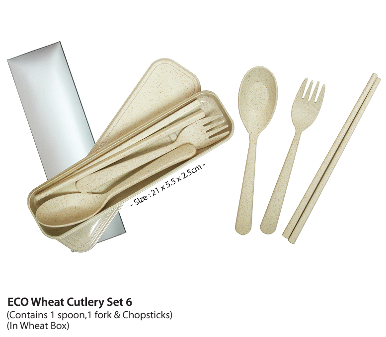 ECO Wheat Cutlery Set 6