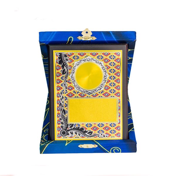 Batik Wooden Box With Gold Sticker