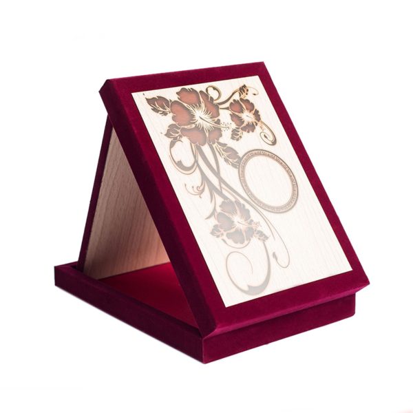Velvet Box With Wood Stand - Image 7