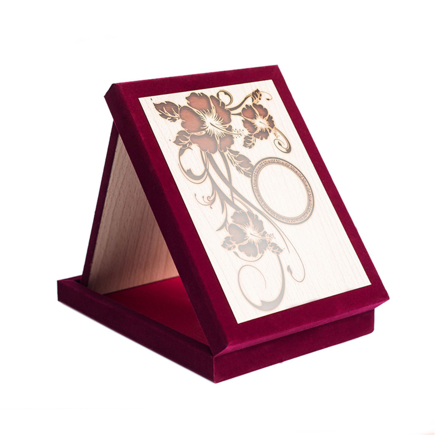 Velvet Box With Wood Stand - Image 7