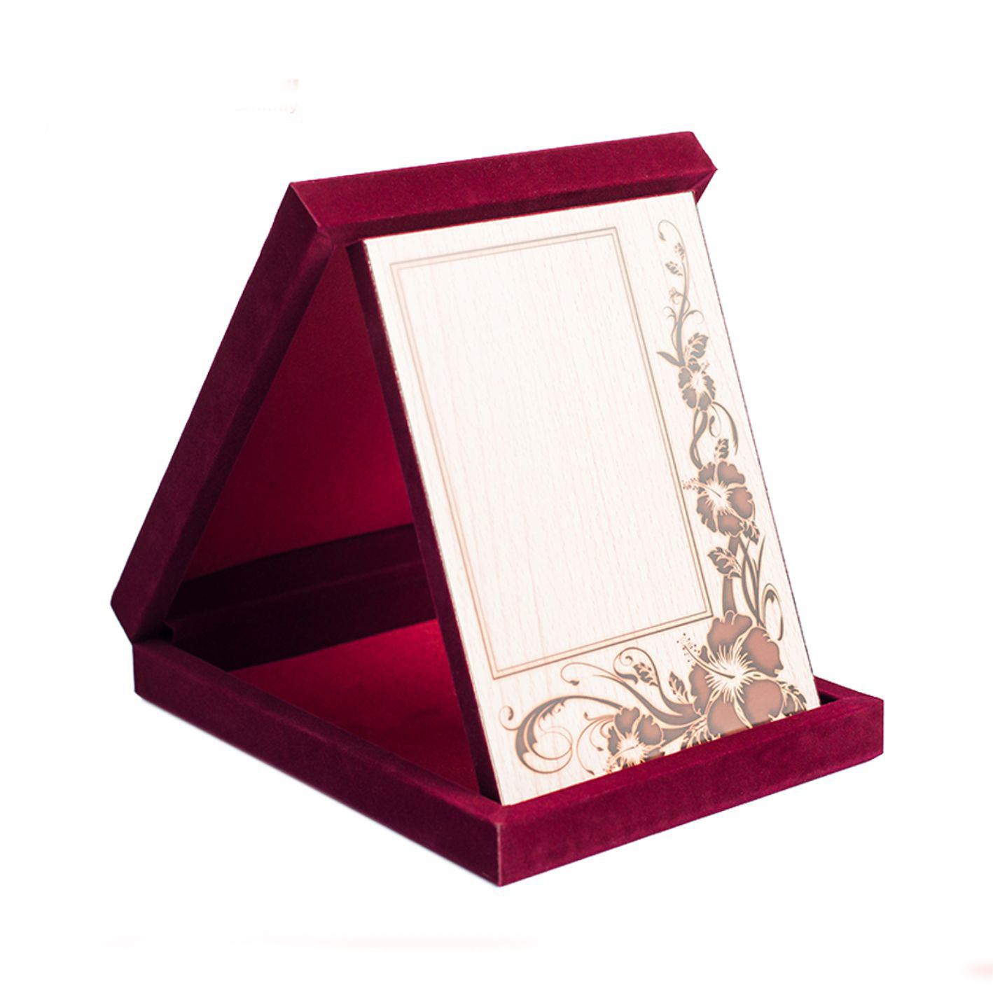 Velvet Box With Wood Stand - Image 6