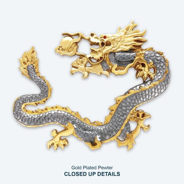 Cenderamata pewter Naga eksklusif simbol kekuatan