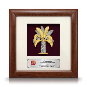 Cenderamata pewter Kelapa Sawit eksklusif