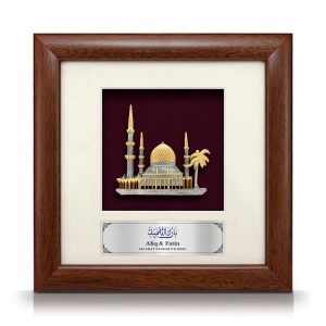 Cenderamata pewter Masjid Shah Alam eksklusif