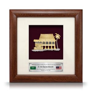 Cenderamata pewter Rumah Melayu tradisional eksklusif