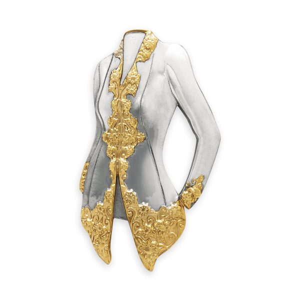 Cenderamata pewter Kebaya Nyonya emas 24K hadiah korporat eksklusif