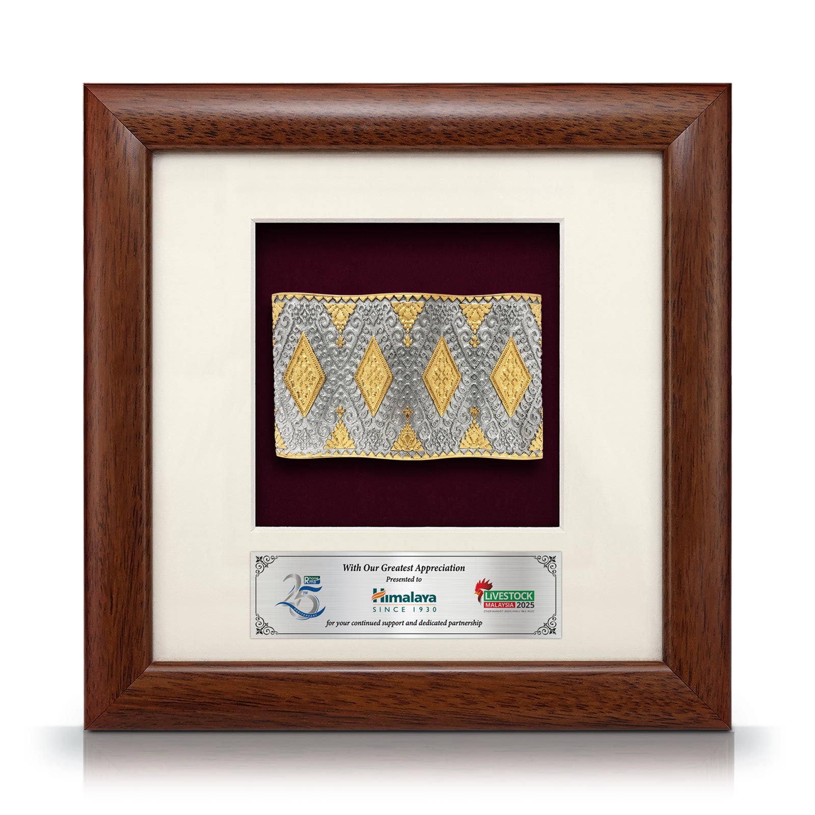 Cenderamata pewter Songket tradisional Malaysia