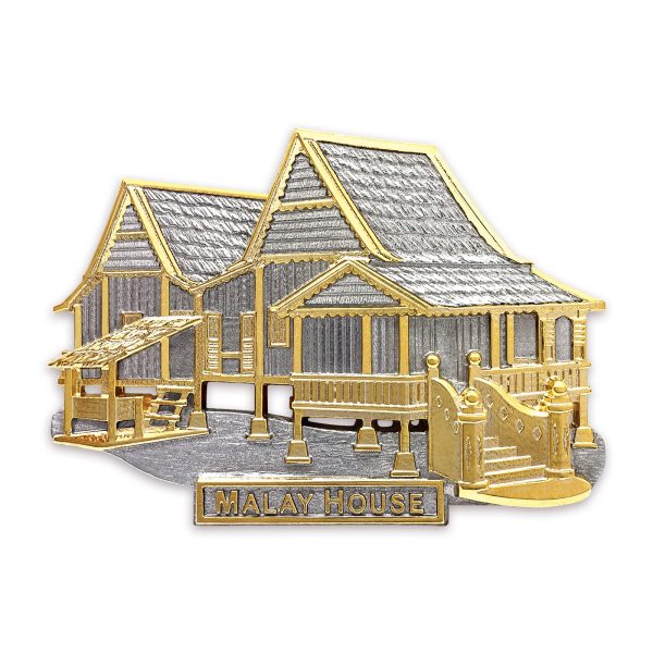 Cenderamata pewter Rumah Melayu tradisional eksklusif