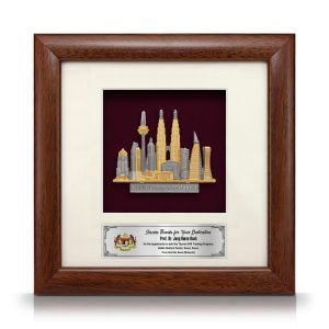 Cenderamata pewter mercu tanda Kuala Lumpur ikonik