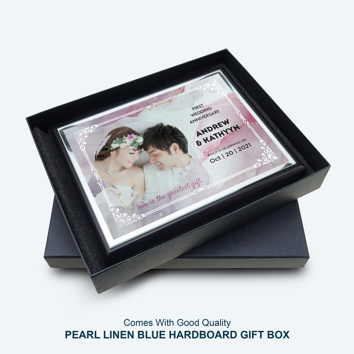 6.5" x 8.5" Crystal Wood Plaque - Image 3