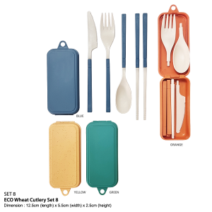 ECO Wheat Cutlery Set 8