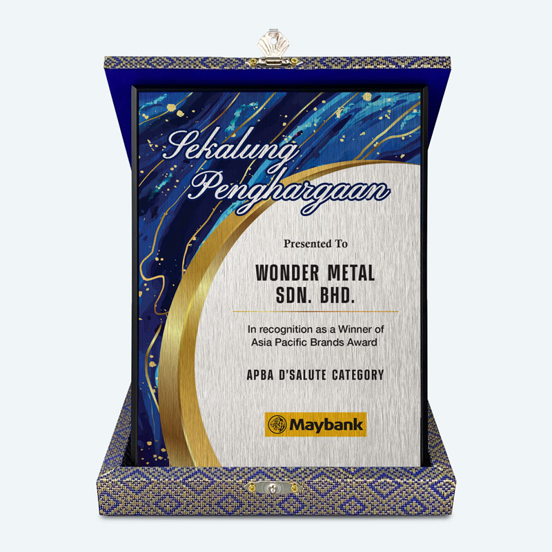 Vertical 7" x 9" Songket Plaque