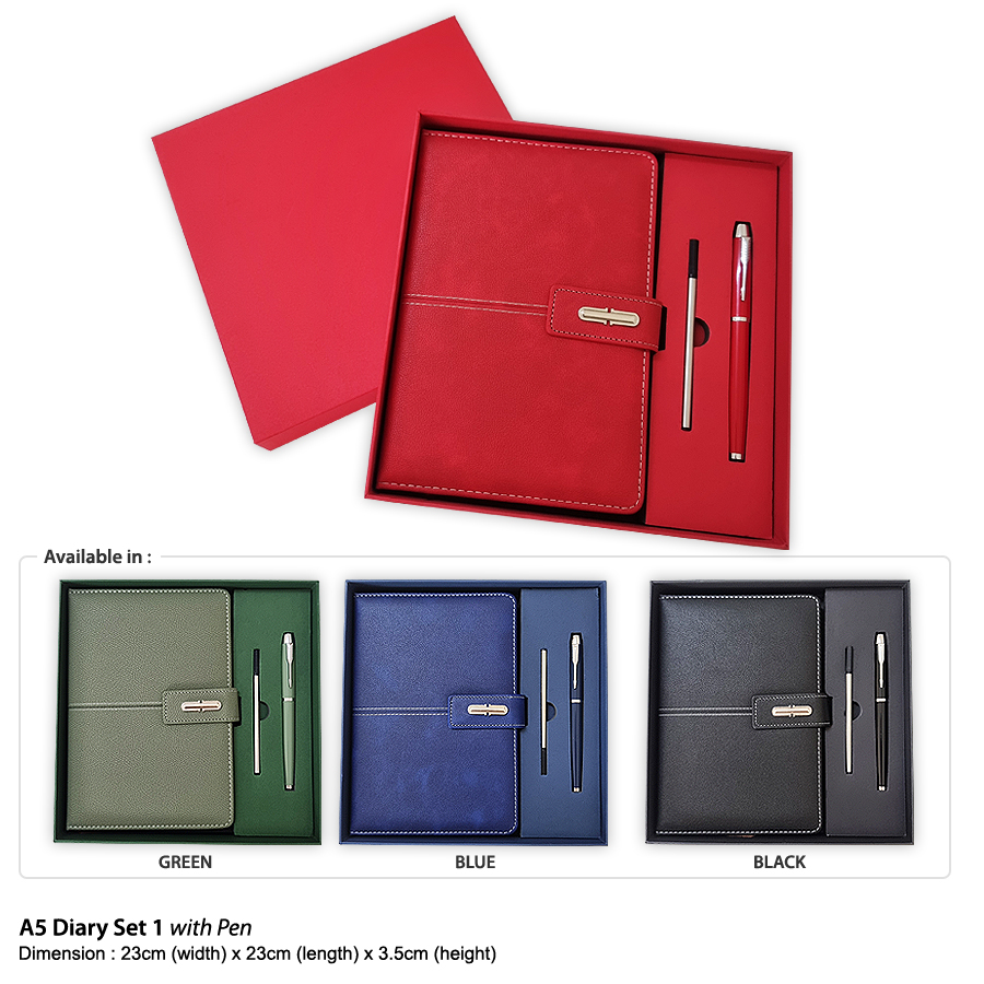 A5 Diary Set 1 with Pen