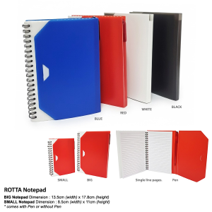 ROTTA Notepad (with or without Pen)